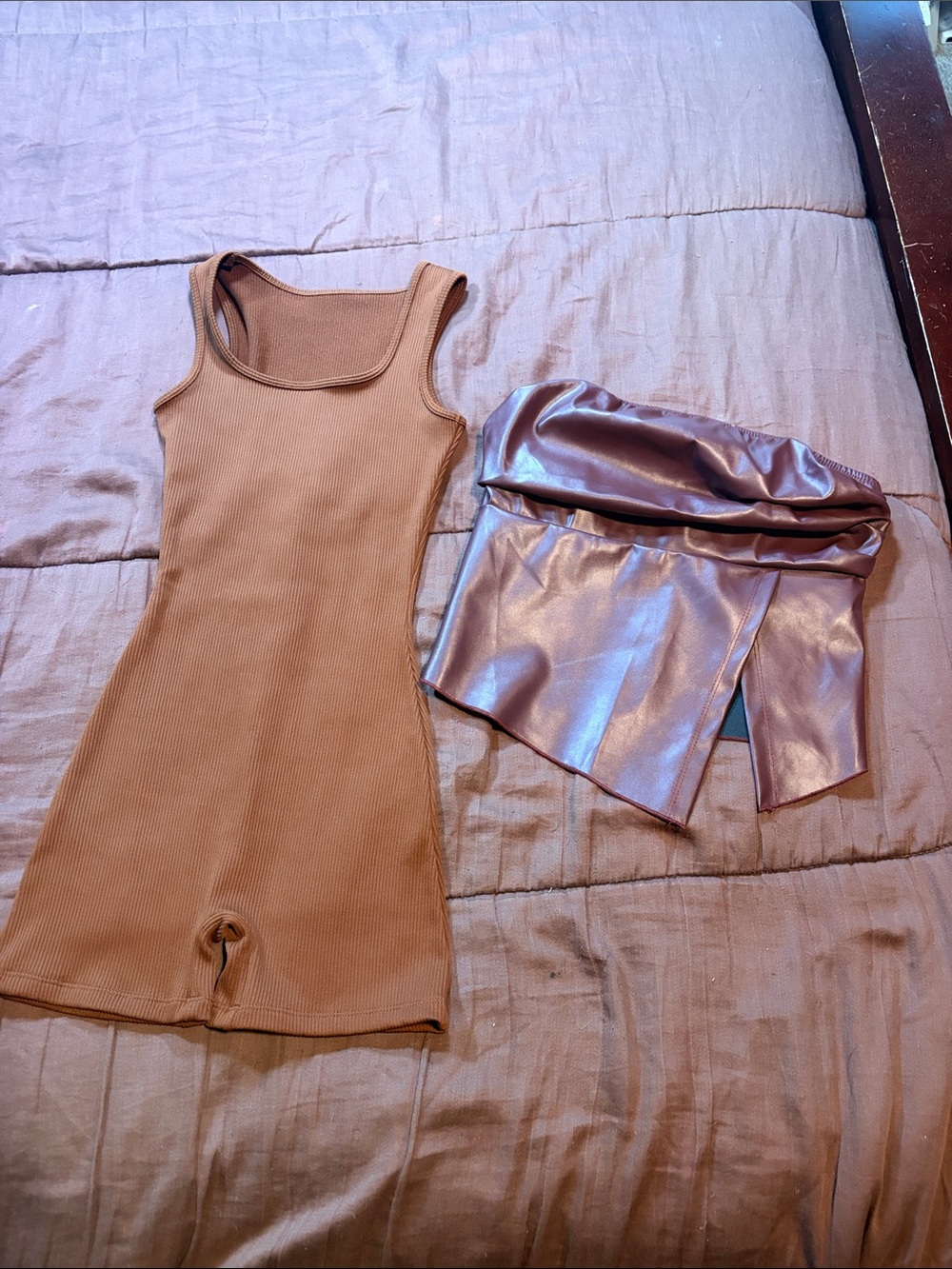Onsie & Cropped Top by SHEIN Brand.